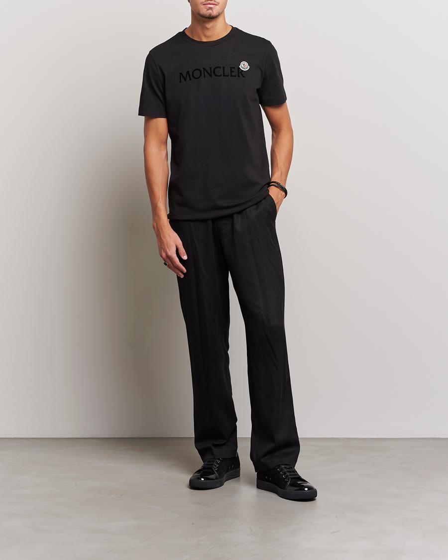 Herren | T-Shirts | Moncler | Lettering Logo T-Shirt Black