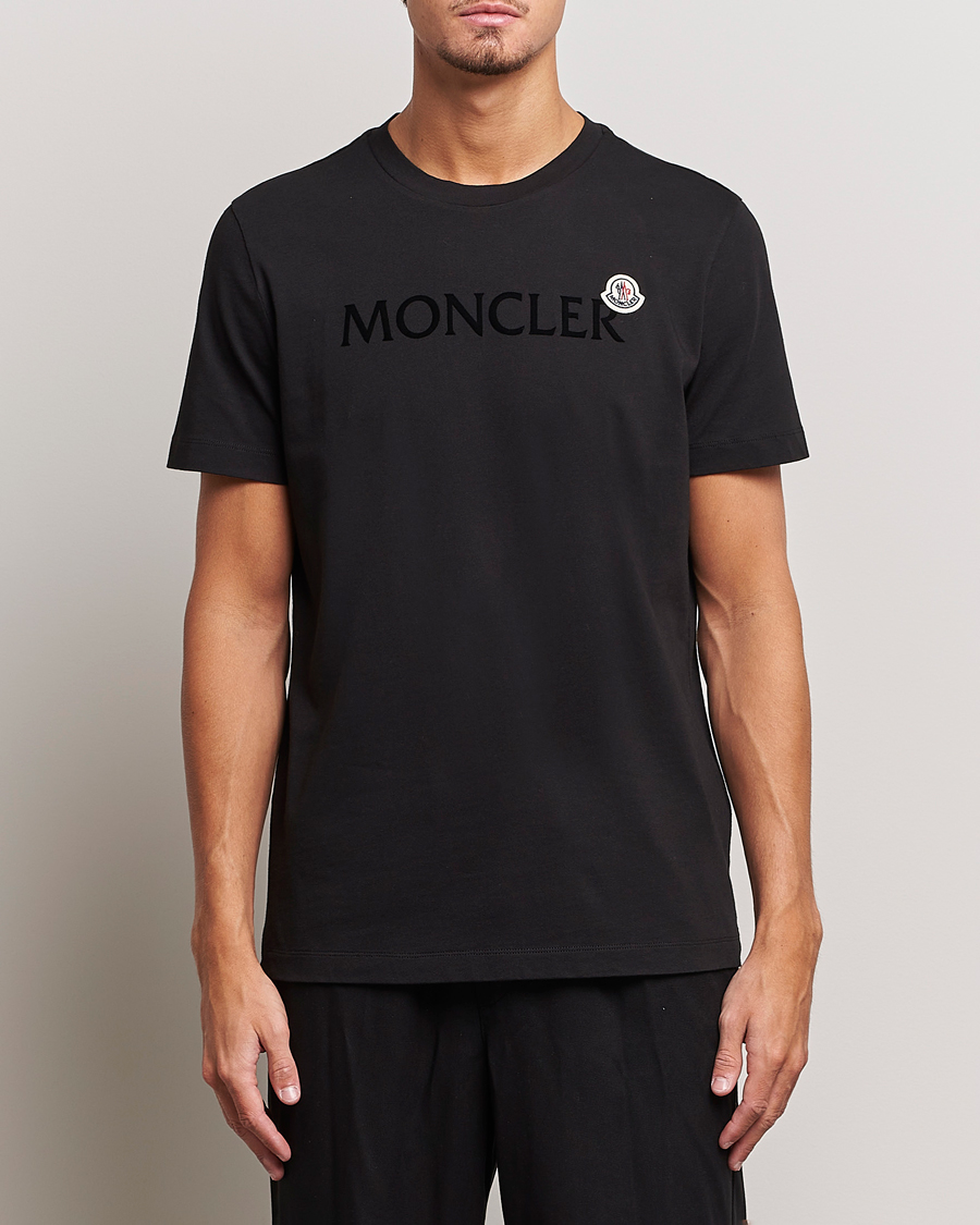 Herren | T-Shirts | Moncler | Lettering Logo T-Shirt Black