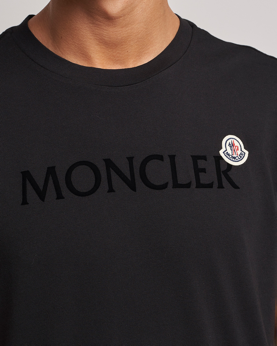 Herren | T-Shirts | Moncler | Lettering Logo T-Shirt Black