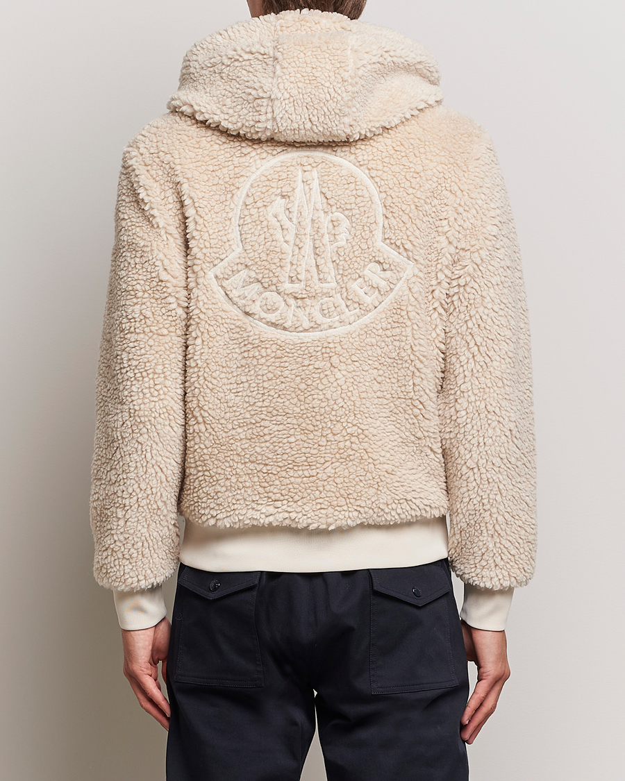 Herren | Pullover | Moncler | Hooded Zip Cardigan Off White