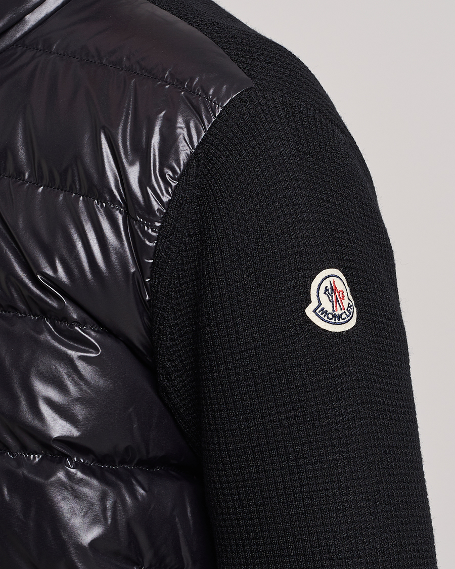 Herren | Pullover | Moncler | Hybrid Zip Cardigan Black