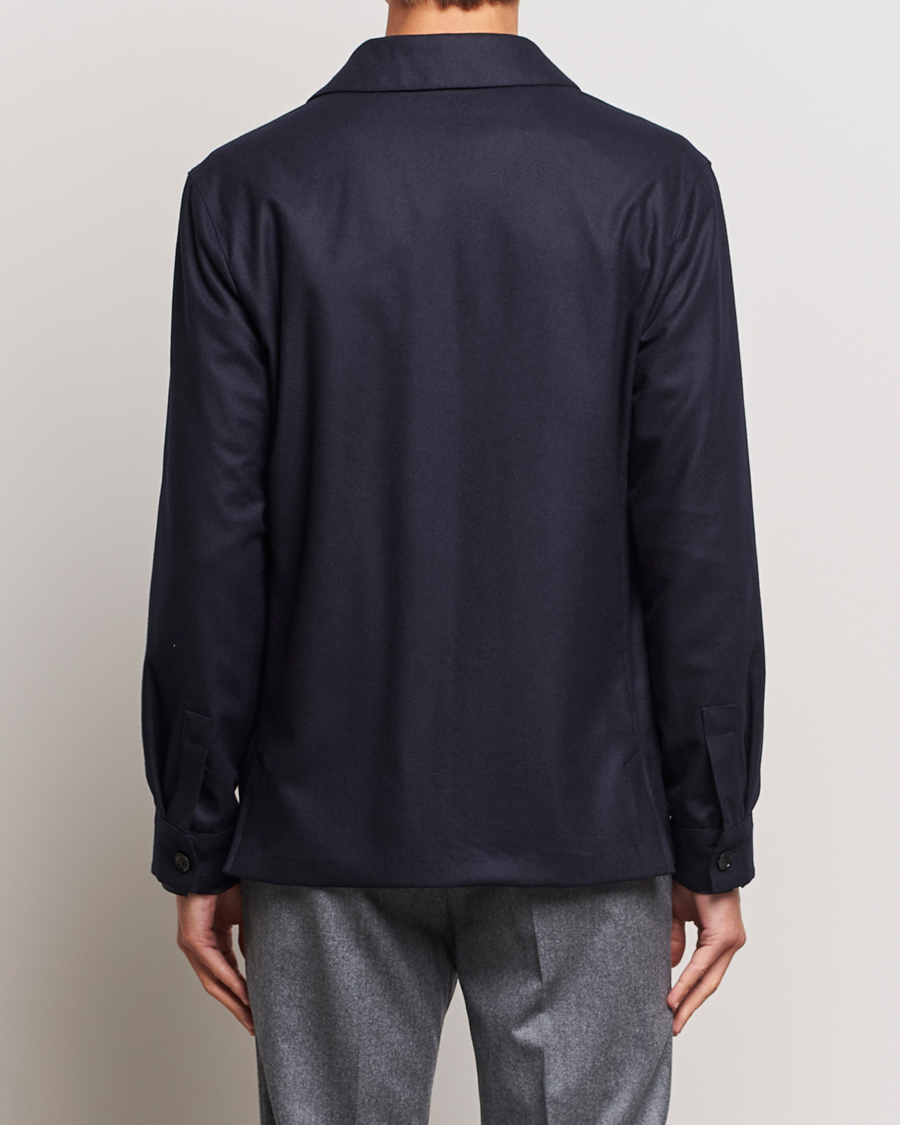 Herren | Jacken | Zegna | Flannel Chore Jacket Navy