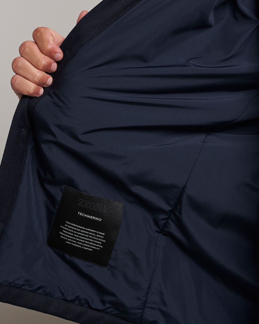 Herren | Jacken | Zegna | Techmerino Flannel Shirt Jacket Navy