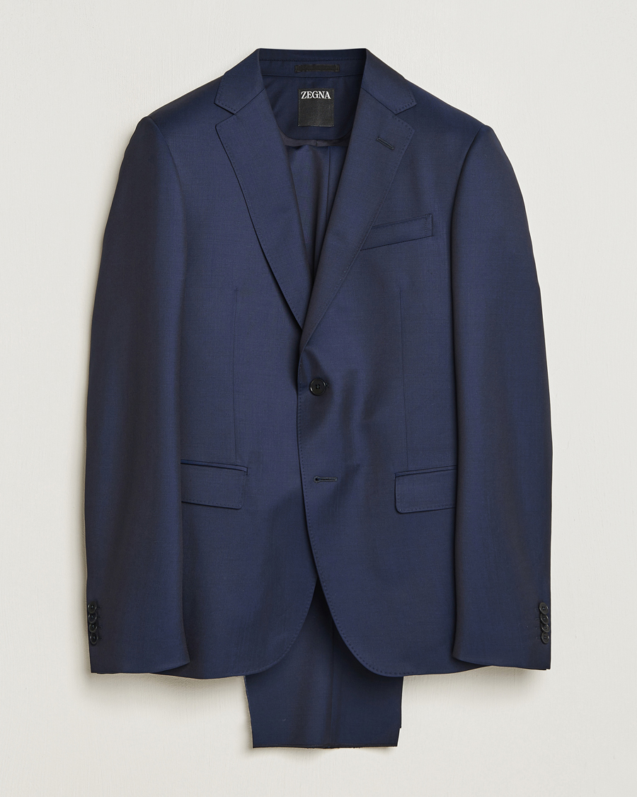 Herren | Anzüge | Zegna | Tailored Wool Suit Dark Blue
