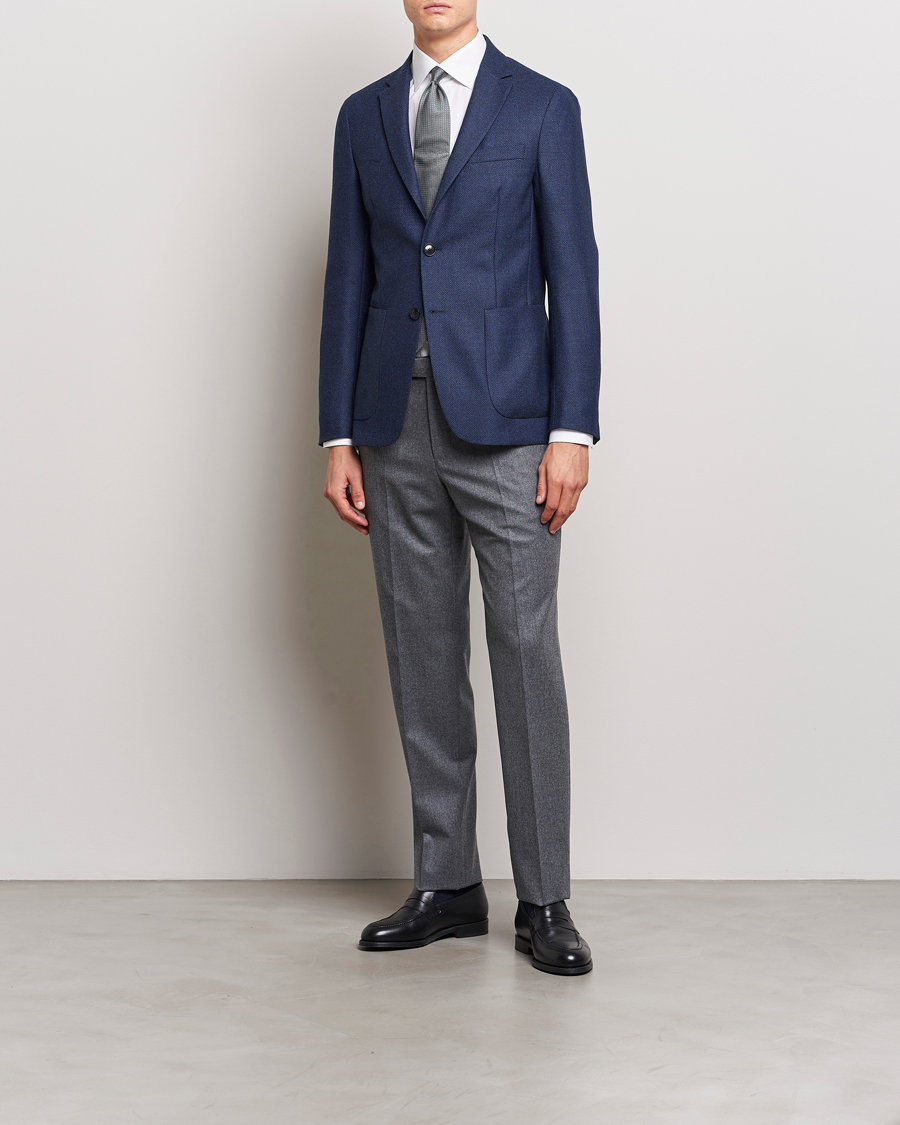 Herren | Sakkos | Zegna | Unconstructed Wool Blazer Navy