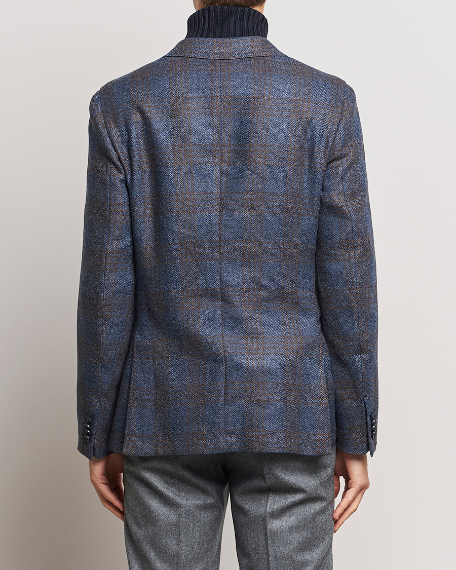 Herren | Sakkos | Zegna | Unconstructed Check Wool Blazer Navy
