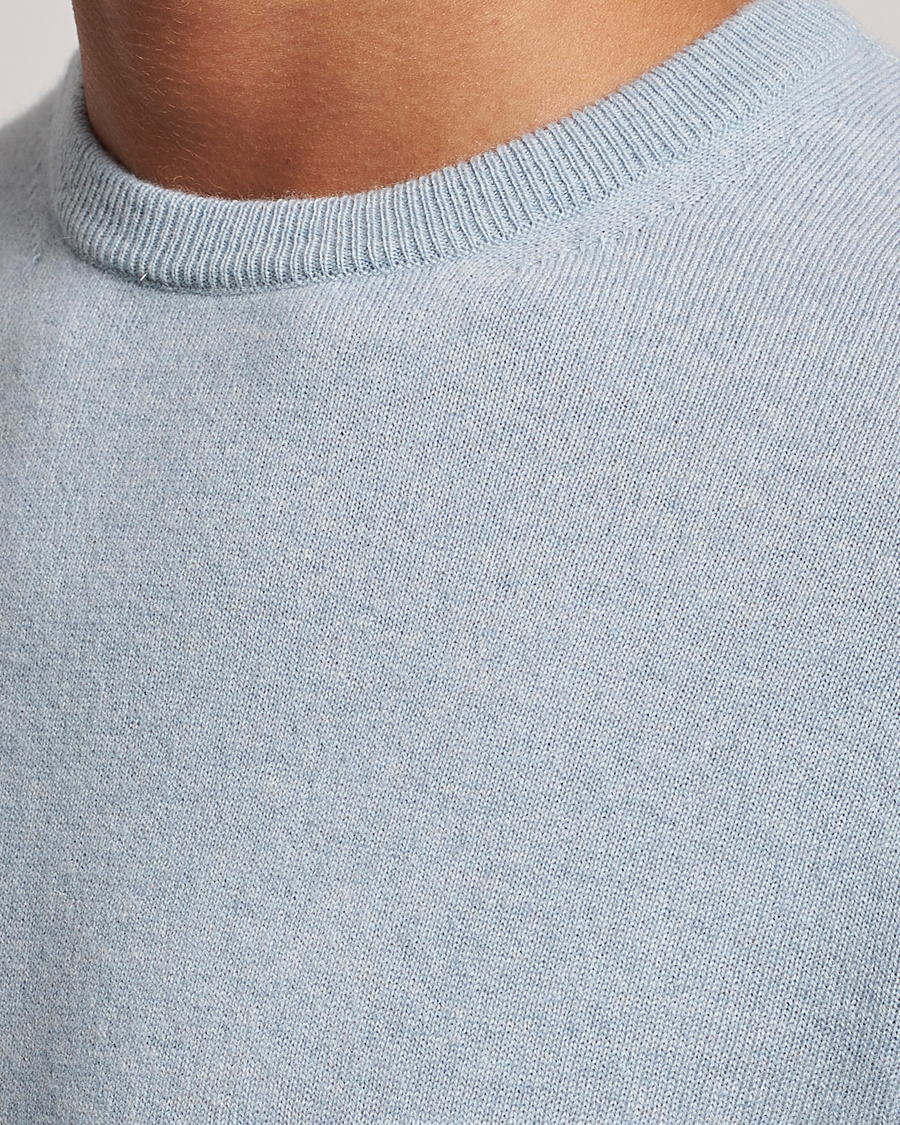 Herren | Pullover | Zegna | Oasi Cashmere Crew Neck Light Blue