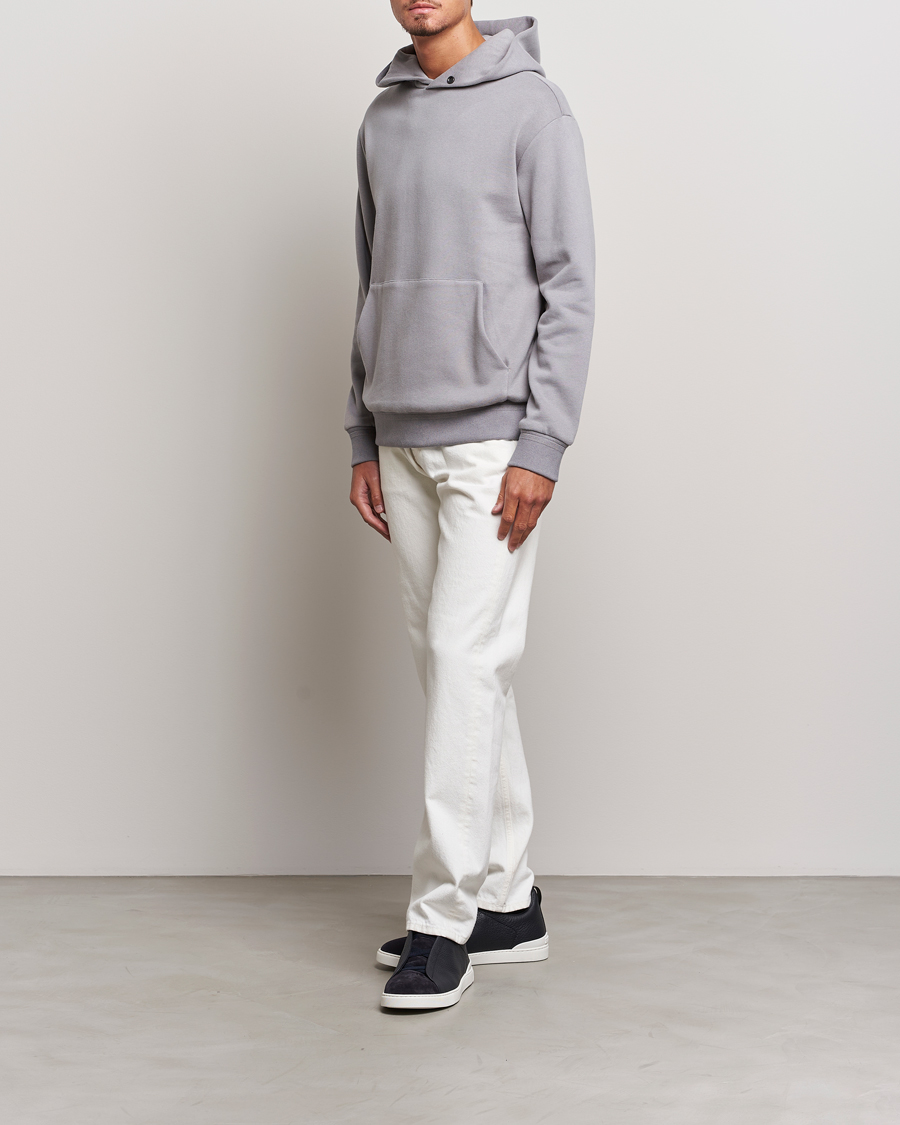 Herren | Pullover | Zegna | Cotton/Cashmere Hoodie Light Grey