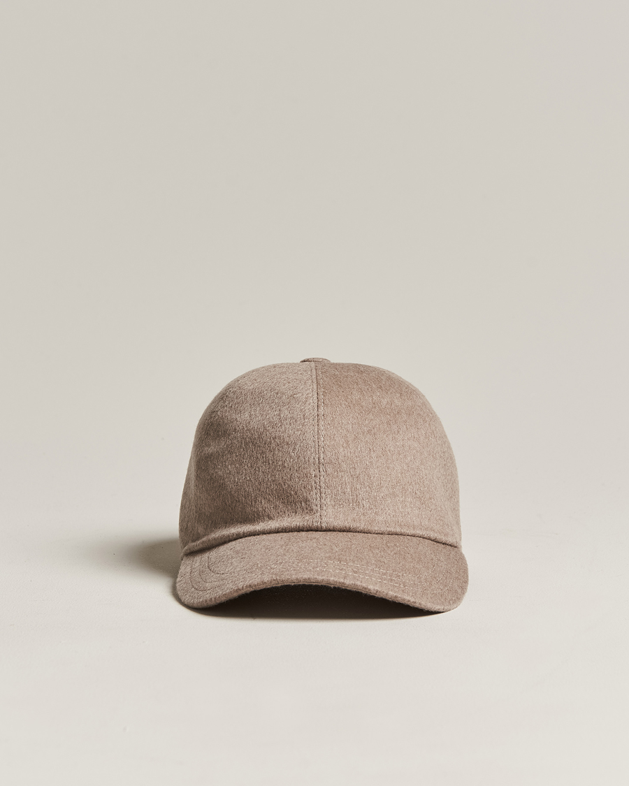 Herren | Zegna Cashmere Baseball Cap Beige | Zegna | Cashmere Baseball Cap Beige