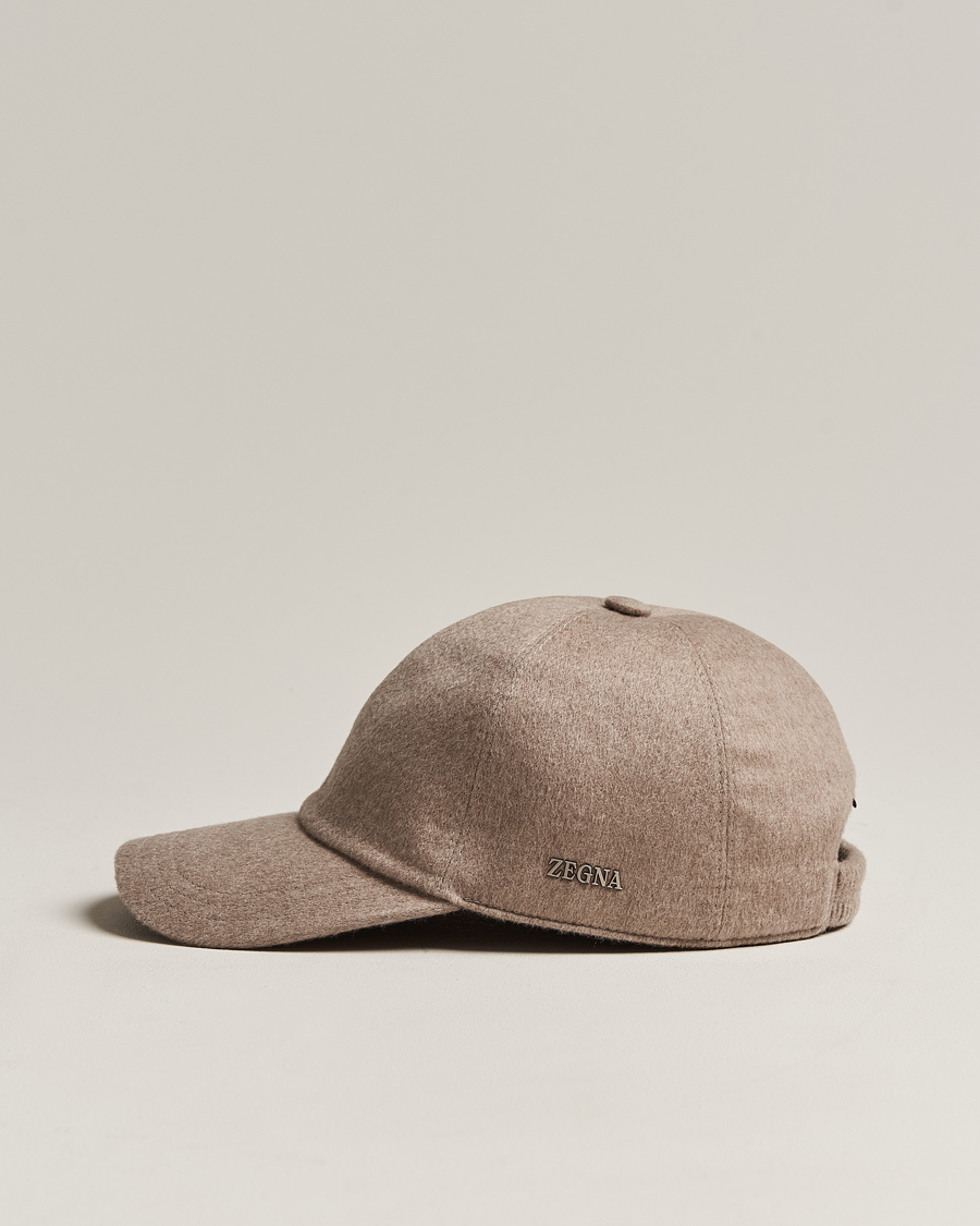 Herren | Zegna Cashmere Baseball Cap Beige | Zegna | Cashmere Baseball Cap Beige