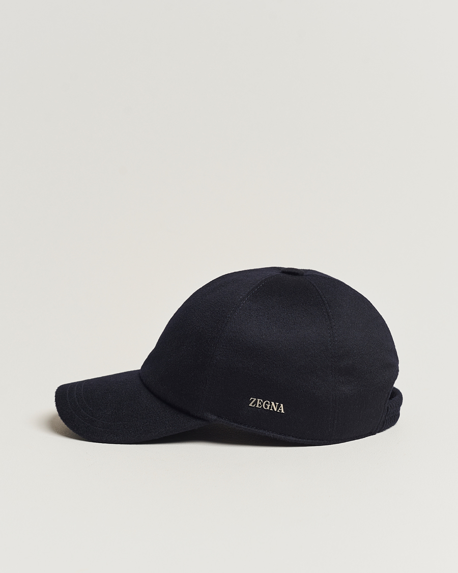 Herren | Zegna Cashmere Baseball Cap Navy | Zegna | Cashmere Baseball Cap Navy