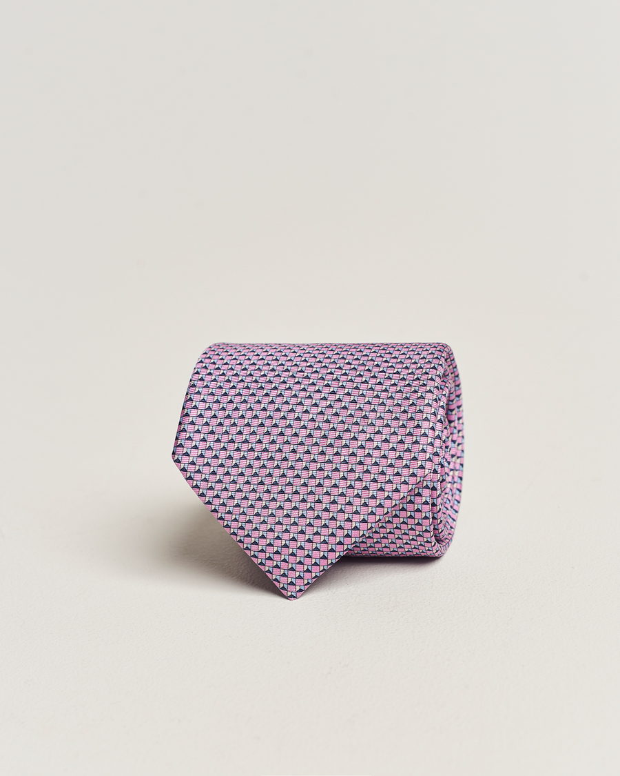 Herren | Zegna Jacquard Silk Tie Pink | Zegna | Jacquard Silk Tie Pink