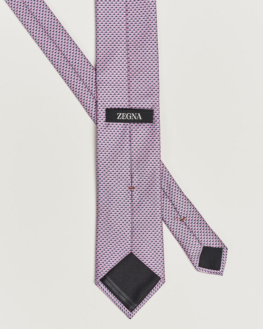 Herren | Zegna Jacquard Silk Tie Pink | Zegna | Jacquard Silk Tie Pink