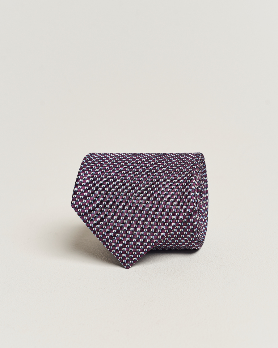 Herren | Zegna Jacquard Silk Tie Purple | Zegna | Jacquard Silk Tie Purple