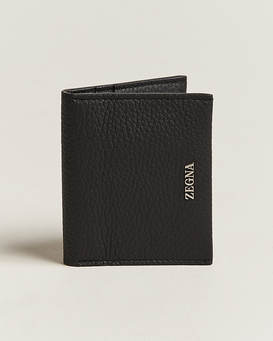 Herren | Zegna Grain Leather Wallet Black | Zegna | Grain Leather Wallet Black