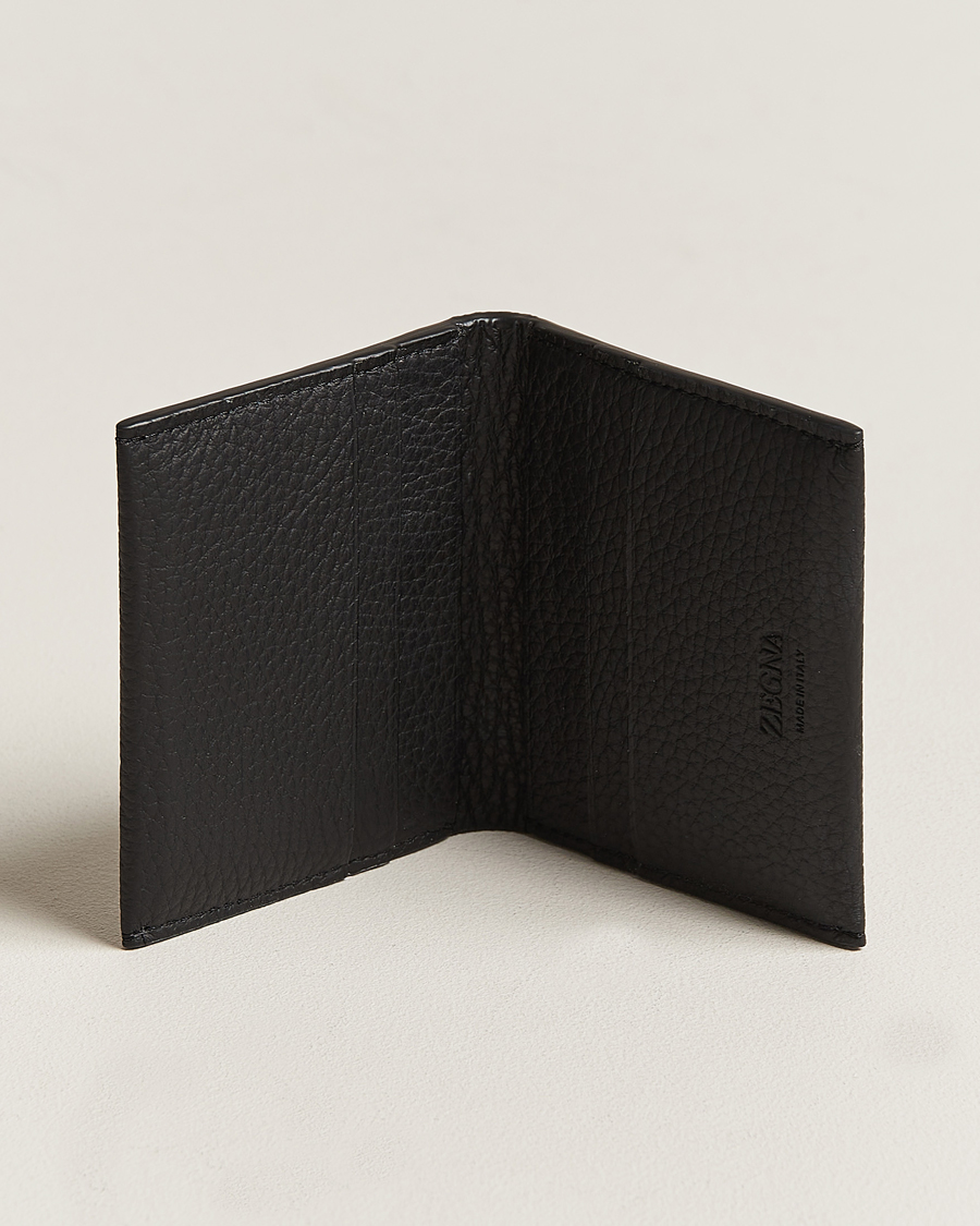 Herren | Zegna Grain Leather Wallet Black | Zegna | Grain Leather Wallet Black