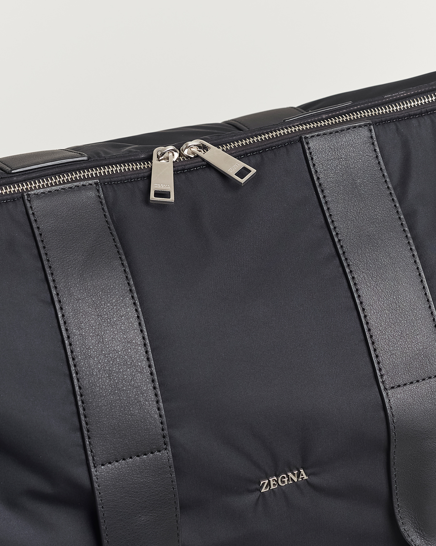 Herren | Zegna Luxury Nylon Holdall Black | Zegna | Luxury Nylon Holdall Black