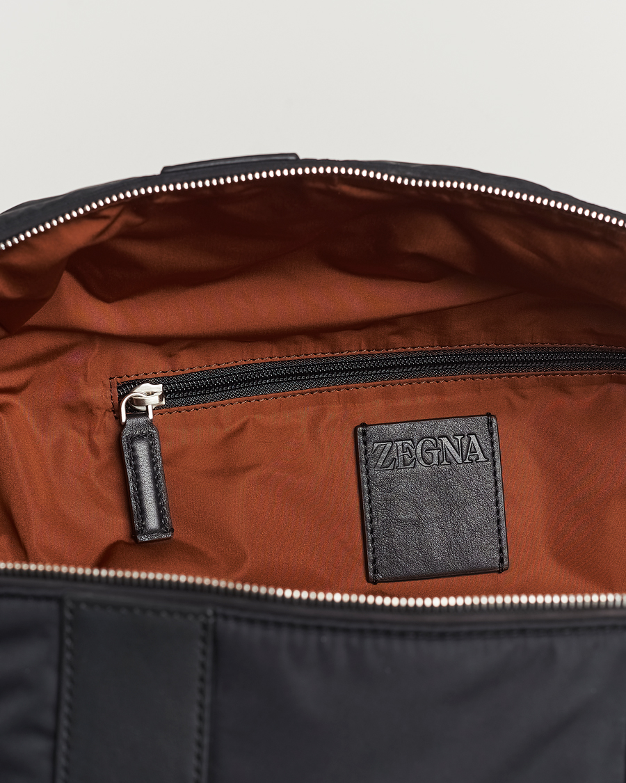 Herren | Zegna Luxury Nylon Holdall Black | Zegna | Luxury Nylon Holdall Black
