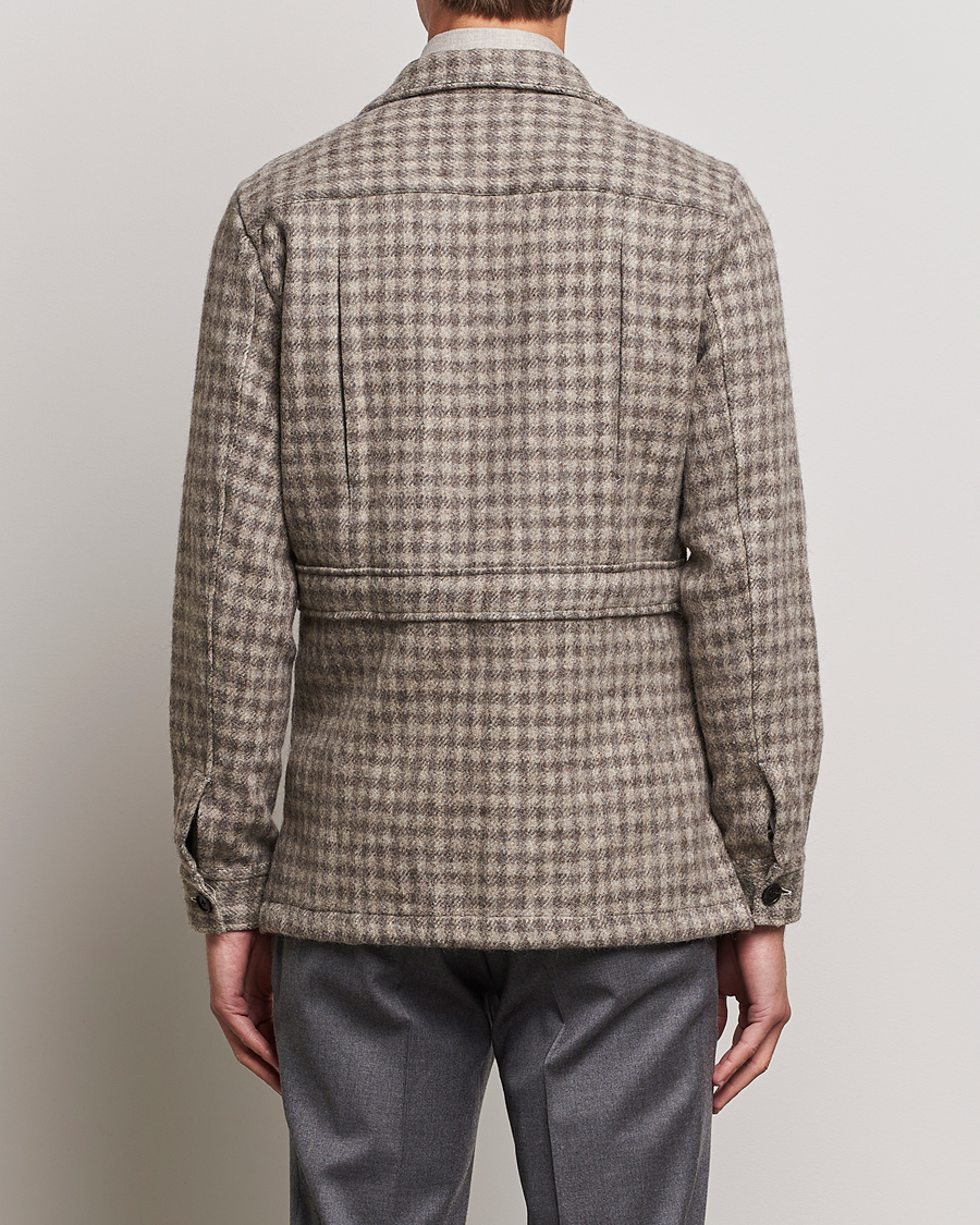 Herren | Hemden | 100Hands | Fox Brothers Checked Wool Travellers Jacket Brown