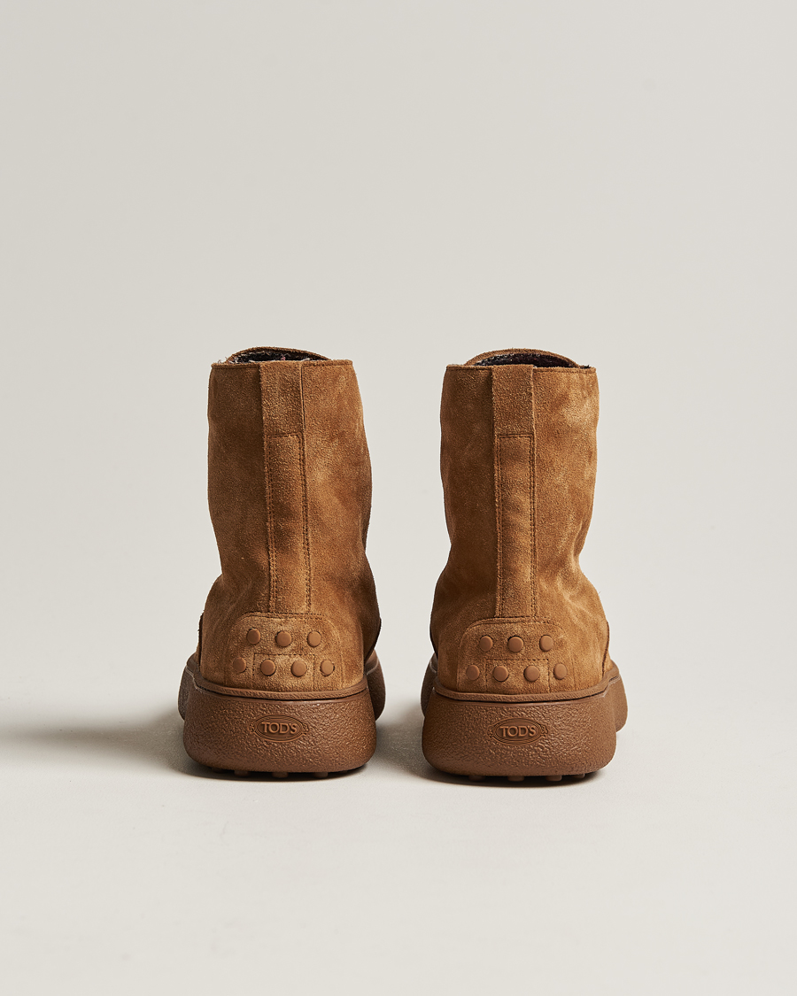 Herren | Tod's Gommino Winter Boots Brown Suede | Tod's | Gommino Winter Boots Brown Suede