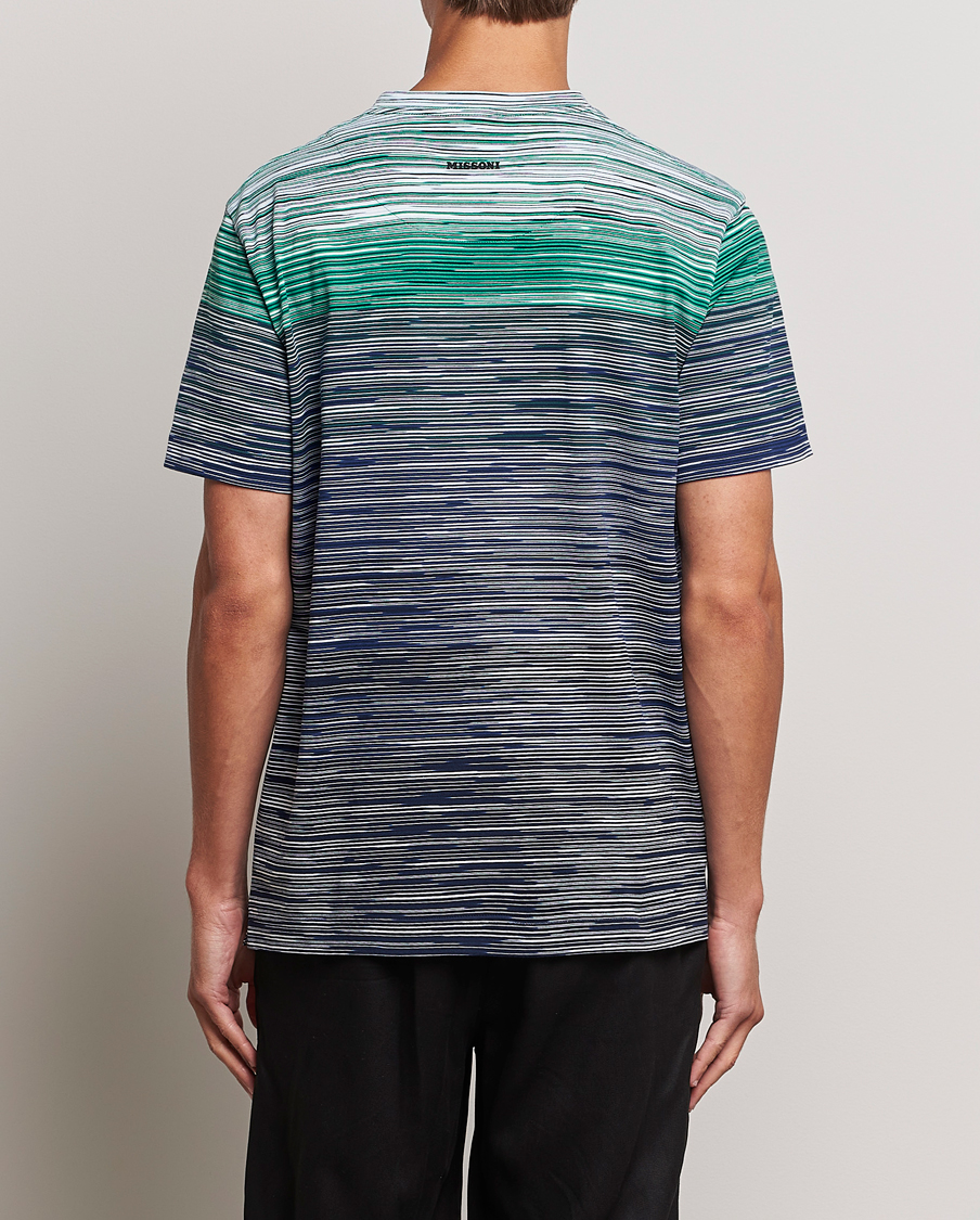 Herren | T-Shirts | Missoni | Space Dyed Degrade T-Shirt Blue/Green