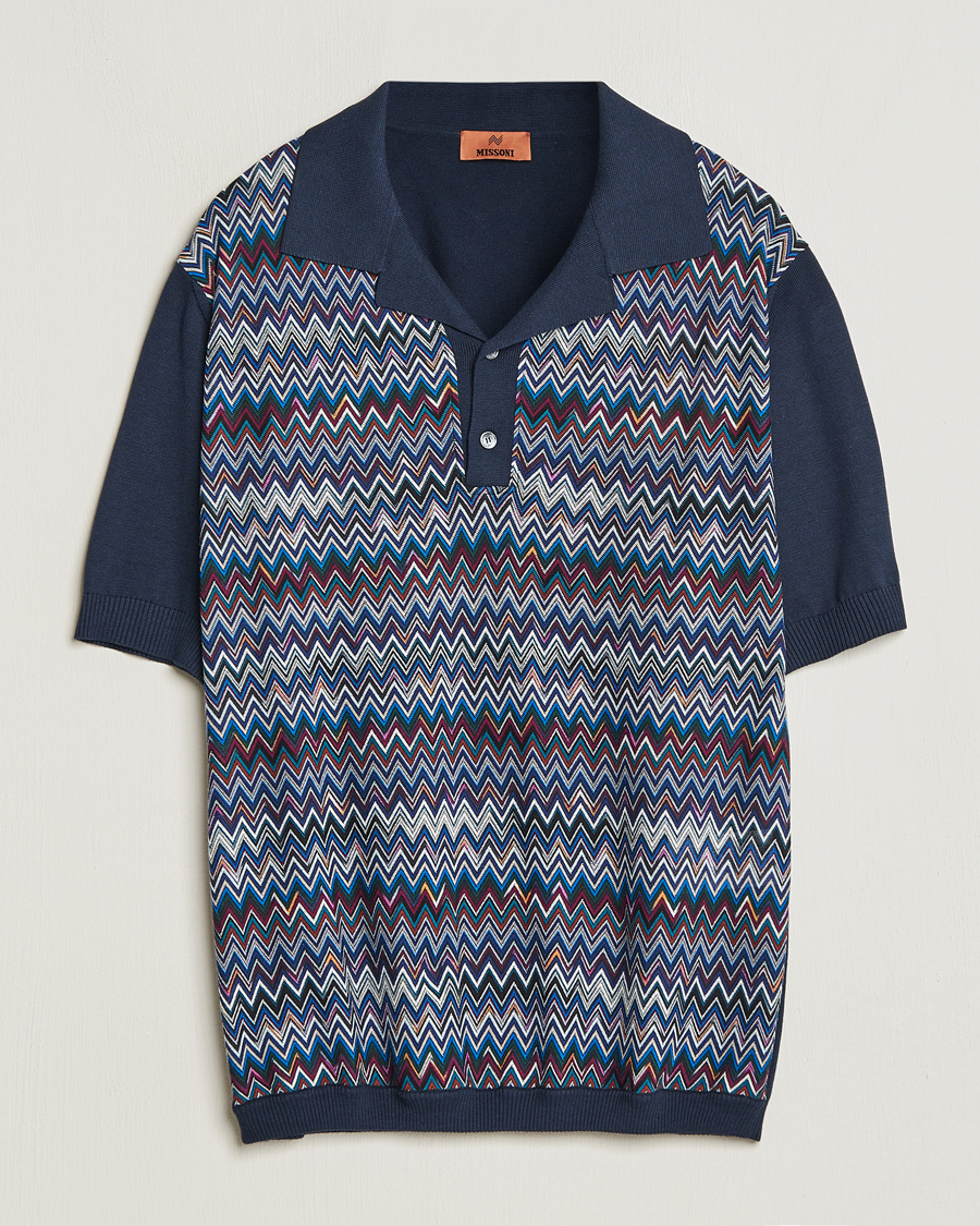 Herren | Poloshirts | Missoni | Cotton/Silk Polo Navy
