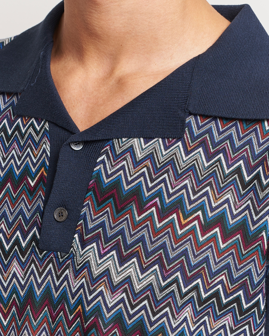 Herren | Poloshirts | Missoni | Cotton/Silk Polo Navy