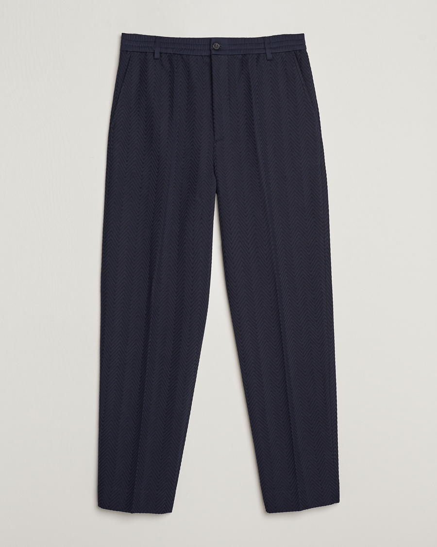 Herren | Hosen | Missoni | Tonal Zig-Zag Trousers Navy