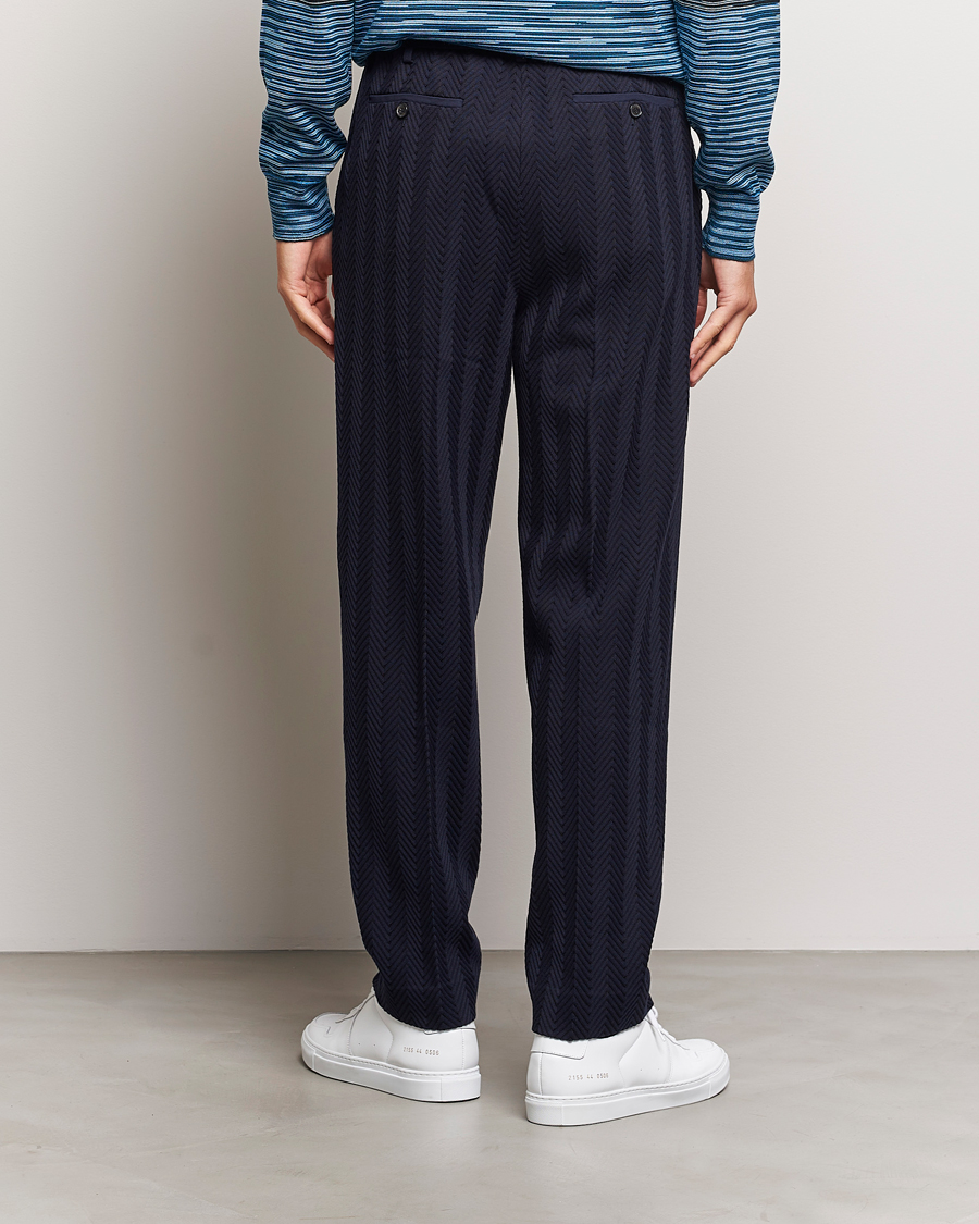 Herren | Hosen | Missoni | Tonal Zig-Zag Trousers Navy