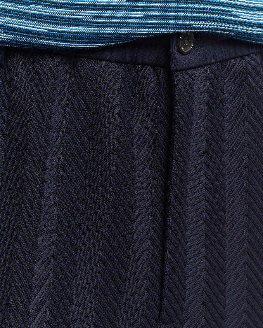 Herren | Hosen | Missoni | Tonal Zig-Zag Trousers Navy