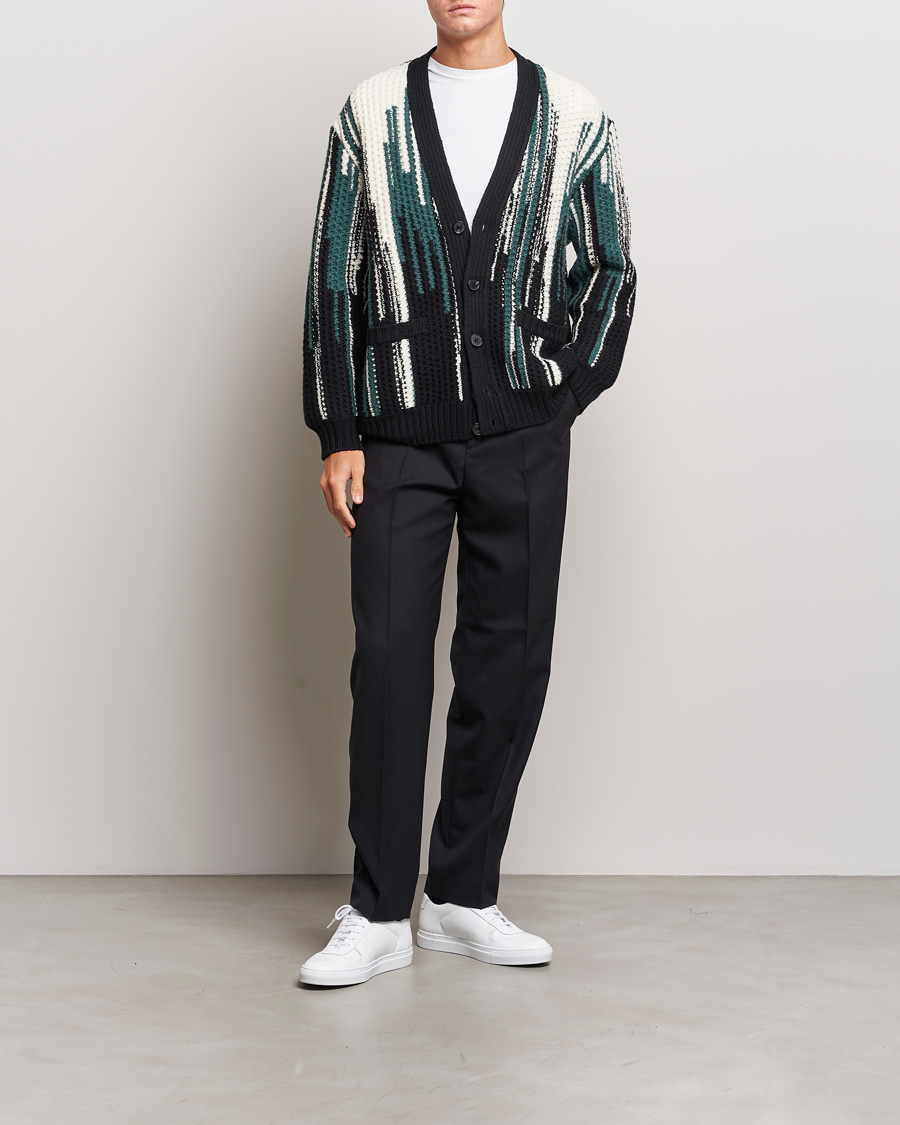 Herren | Pullover | Missoni | Bramble Stitch Cardigan Black/Green