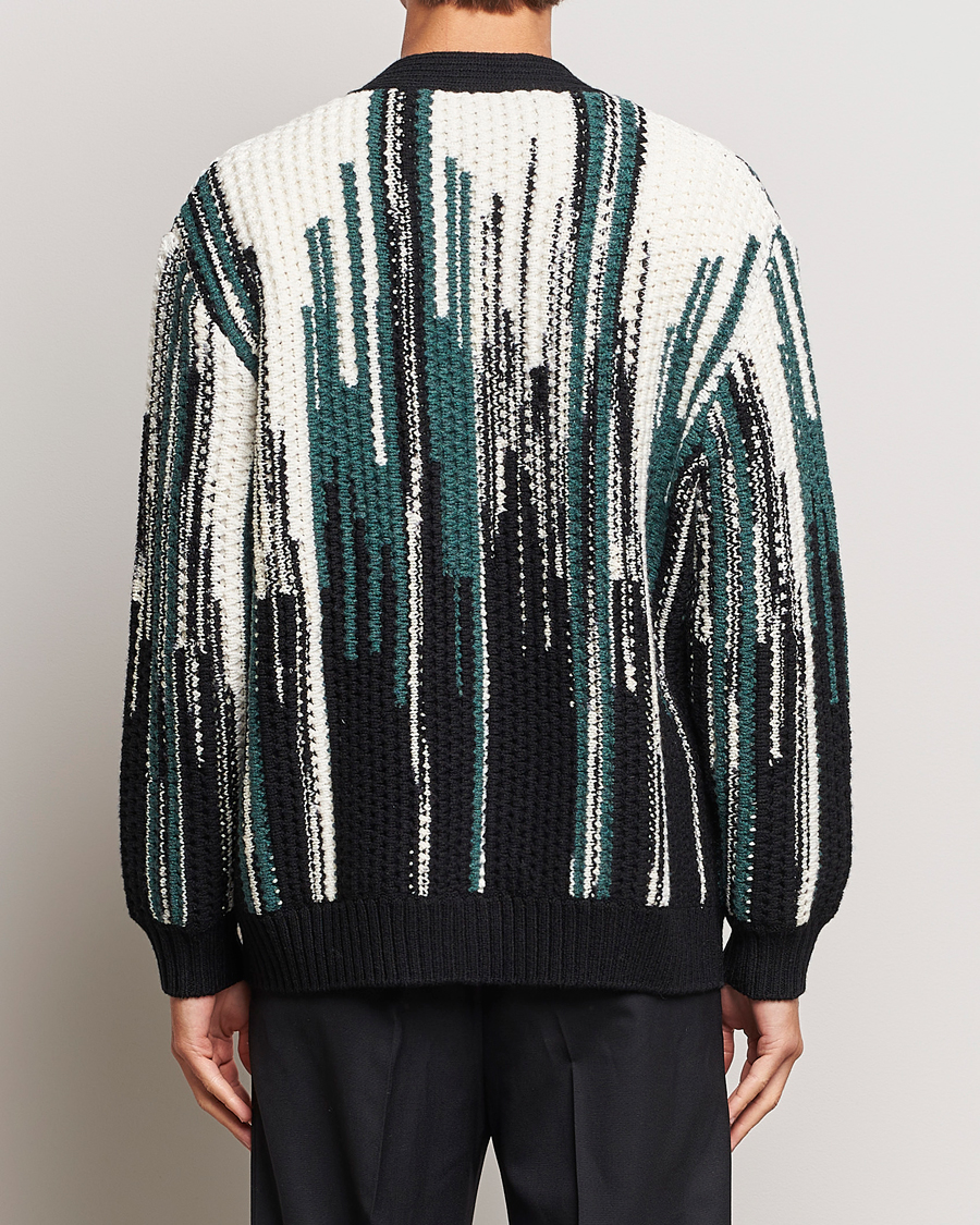 Herren | Pullover | Missoni | Bramble Stitch Cardigan Black/Green