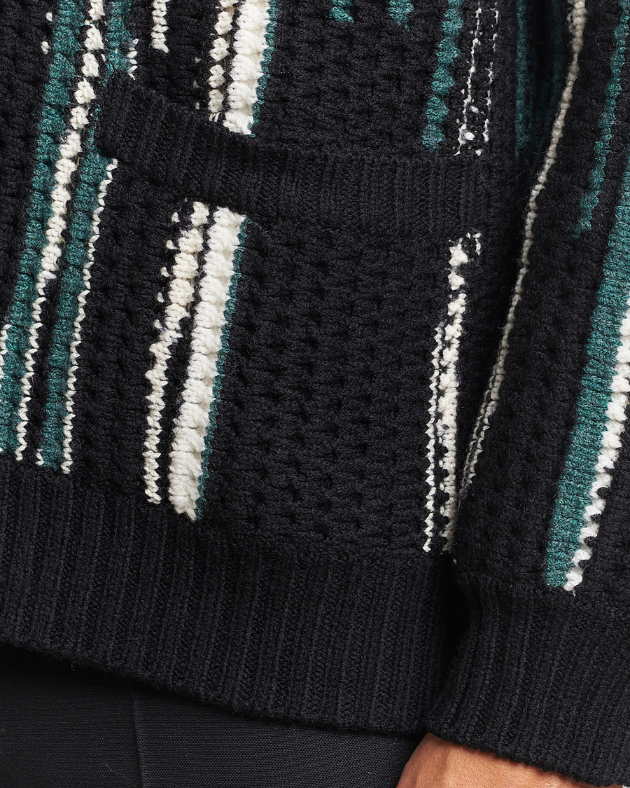 Herren | Pullover | Missoni | Bramble Stitch Cardigan Black/Green