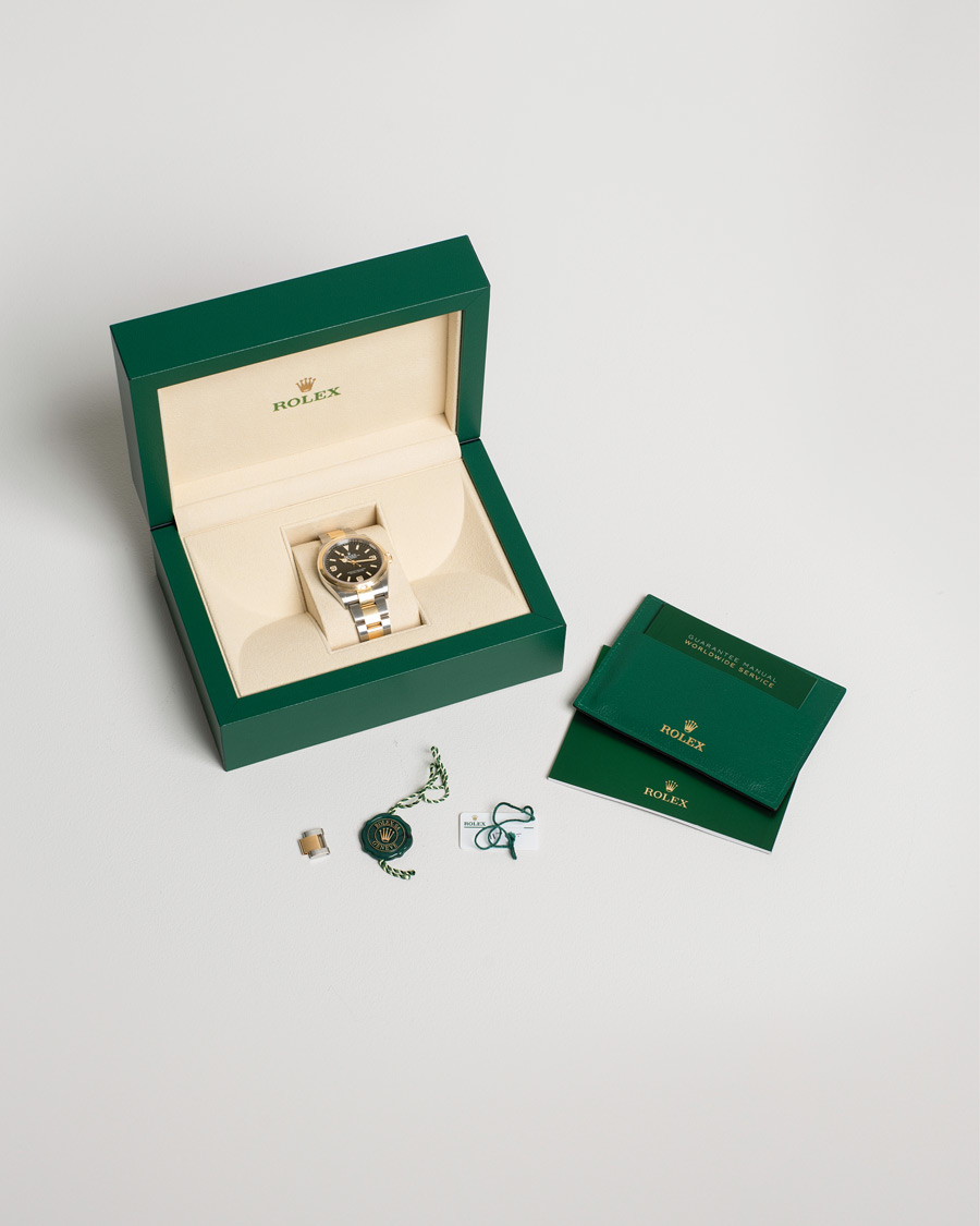 Herren | Rolex Pre-Owned Explorer Two Tone 124273 Steel Gold Black | Rolex Pre-Owned | Explorer Two Tone 124273 Steel Gold Black