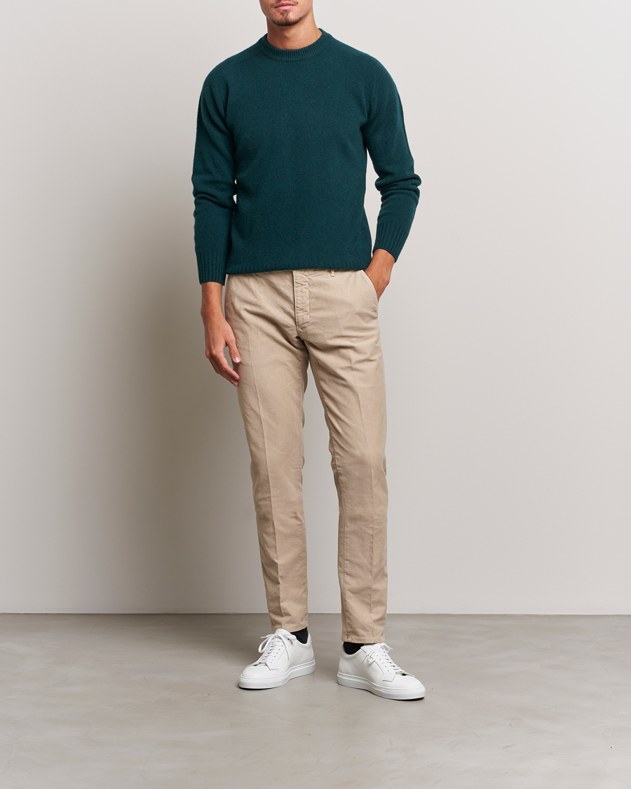 Herren | Pullover | Altea | Wool/Cashmere Crew Neck Pullover Dark Green