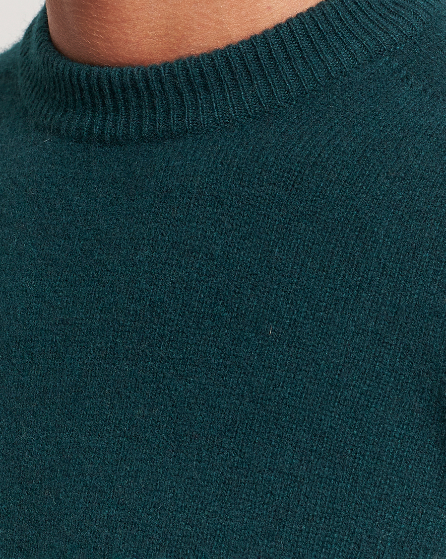 Herren | Pullover | Altea | Wool/Cashmere Crew Neck Pullover Dark Green
