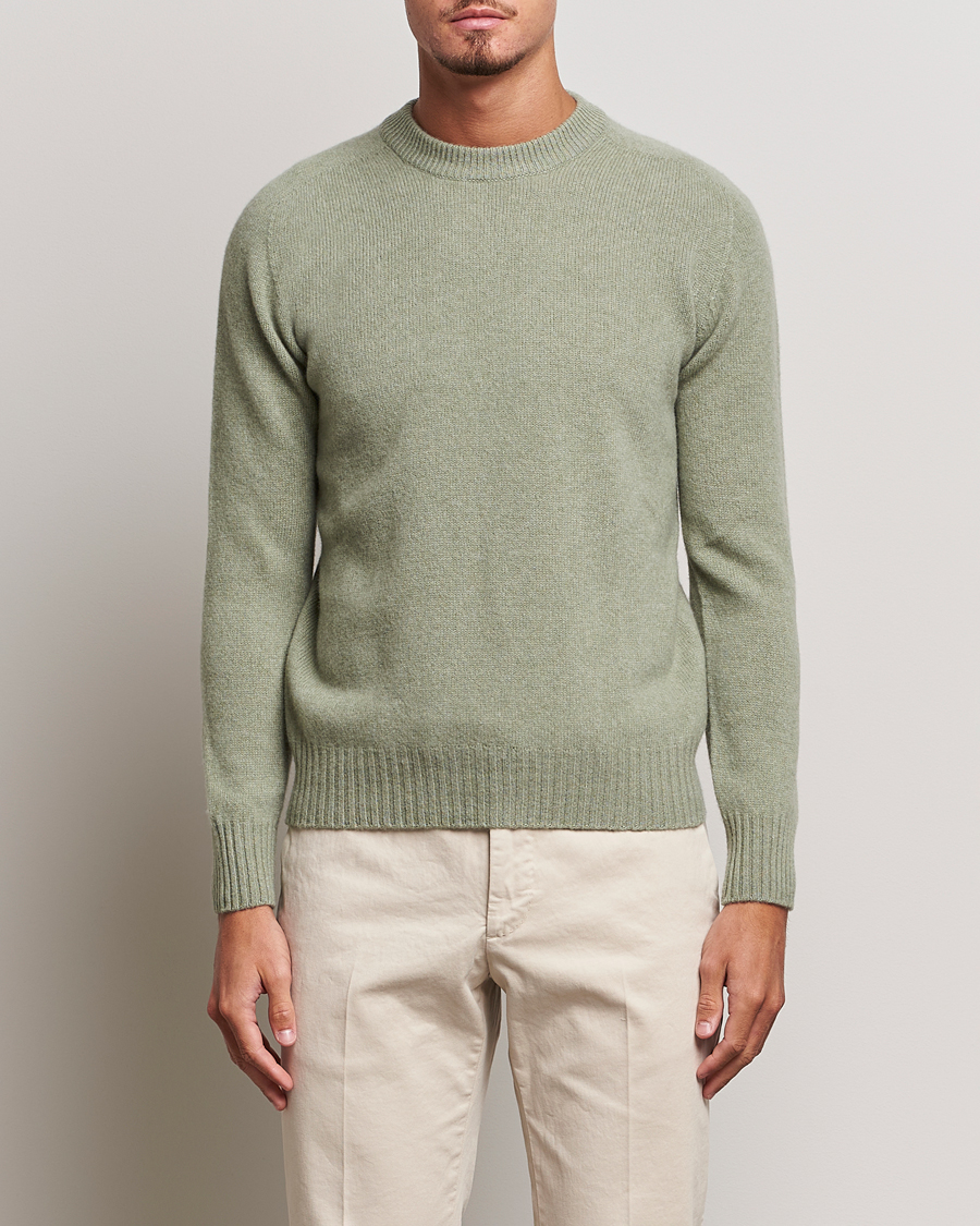 Herren | Pullover | Altea | Wool/Cashmere Crew Neck Pullover Sage