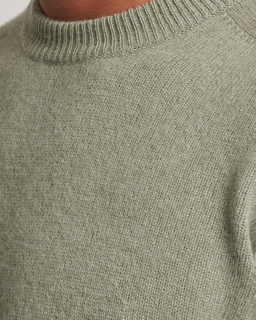 Herren | Pullover | Altea | Wool/Cashmere Crew Neck Pullover Sage