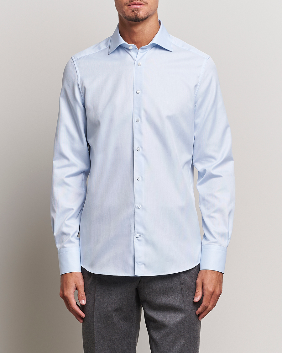 Herren | Formelle Hemden | Stenströms | 1899 Slim Cotton Royal Oxford Shirt Blue