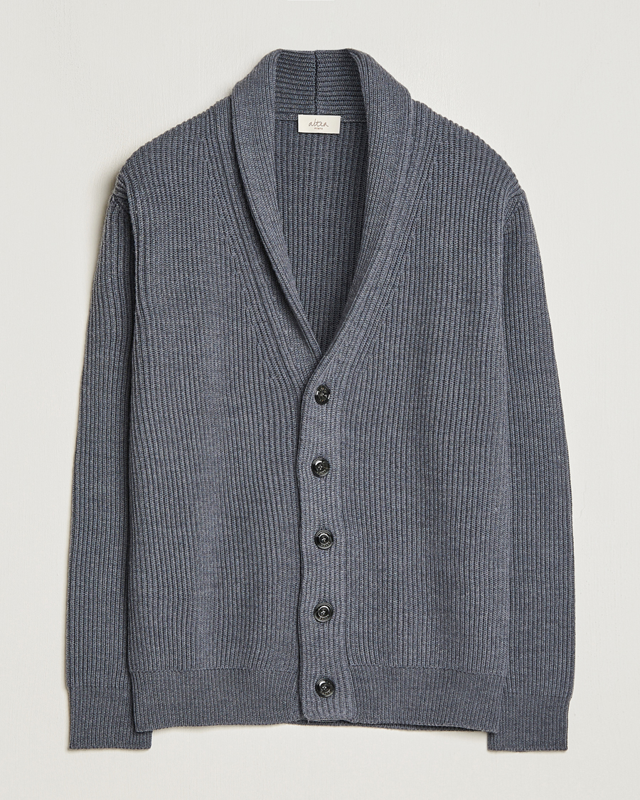 Herren | Pullover | Altea | Shawl Collar Cardigan Charcoal