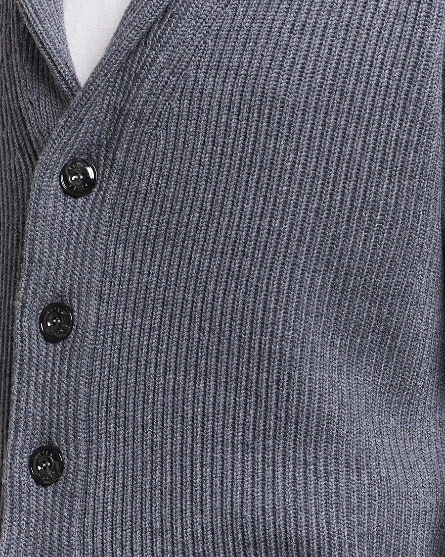 Herren | Pullover | Altea | Shawl Collar Cardigan Charcoal