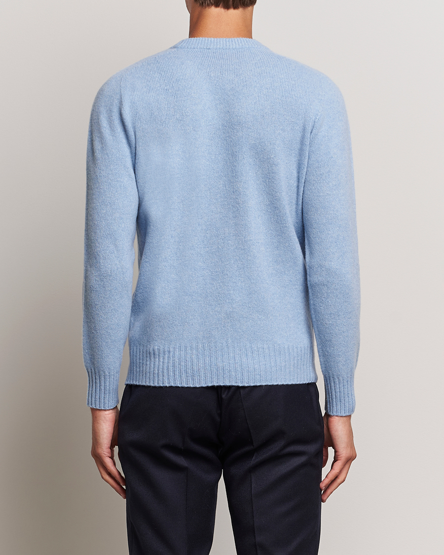 Herren | Pullover | Altea | Wool/Cashmere Crew Neck Pullover Light Blue