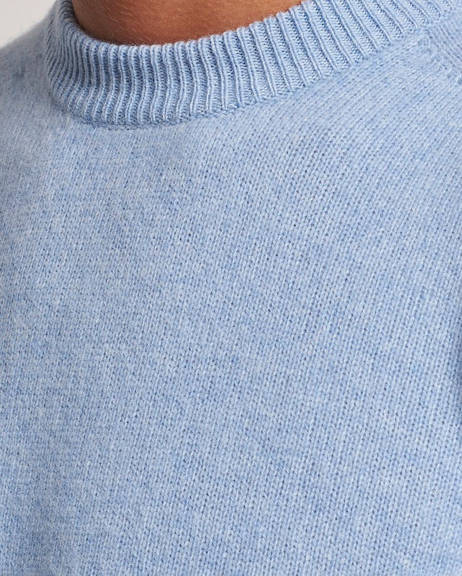 Herren | Pullover | Altea | Wool/Cashmere Crew Neck Pullover Light Blue