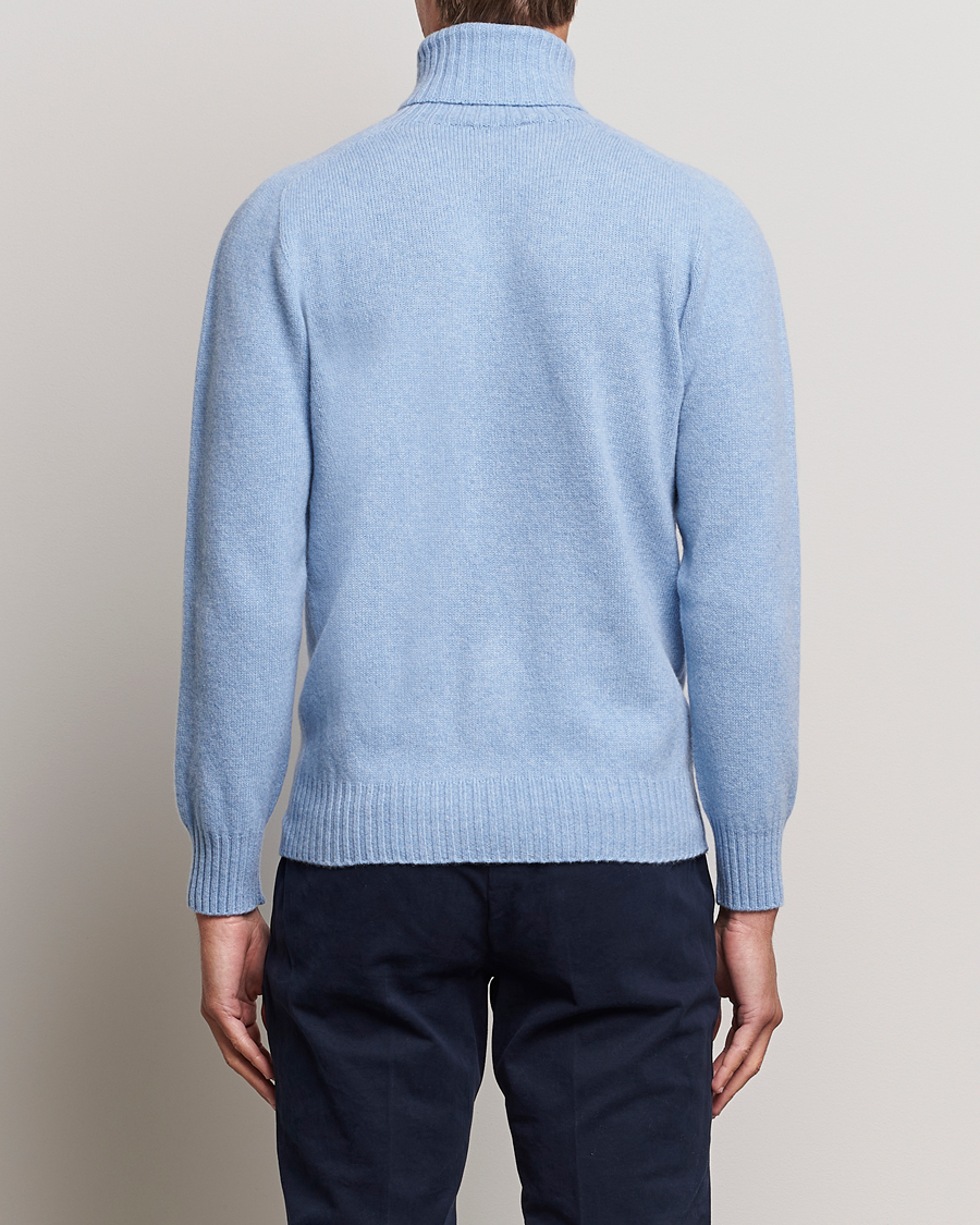Herren | Pullover | Altea | Wool/Cashmere Crew Neck Rollneck Light Blue