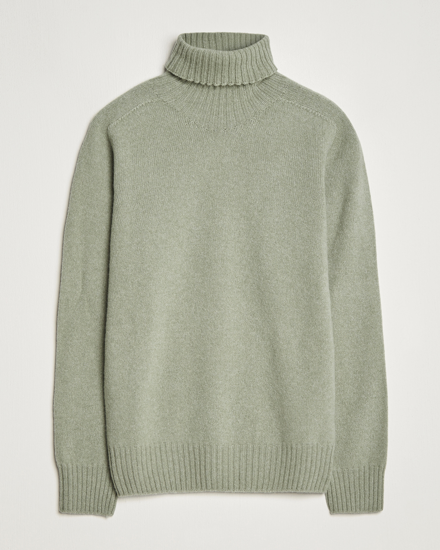 Herren | Pullover | Altea | Wool/Cashmere Crew Neck Rollneck Sage