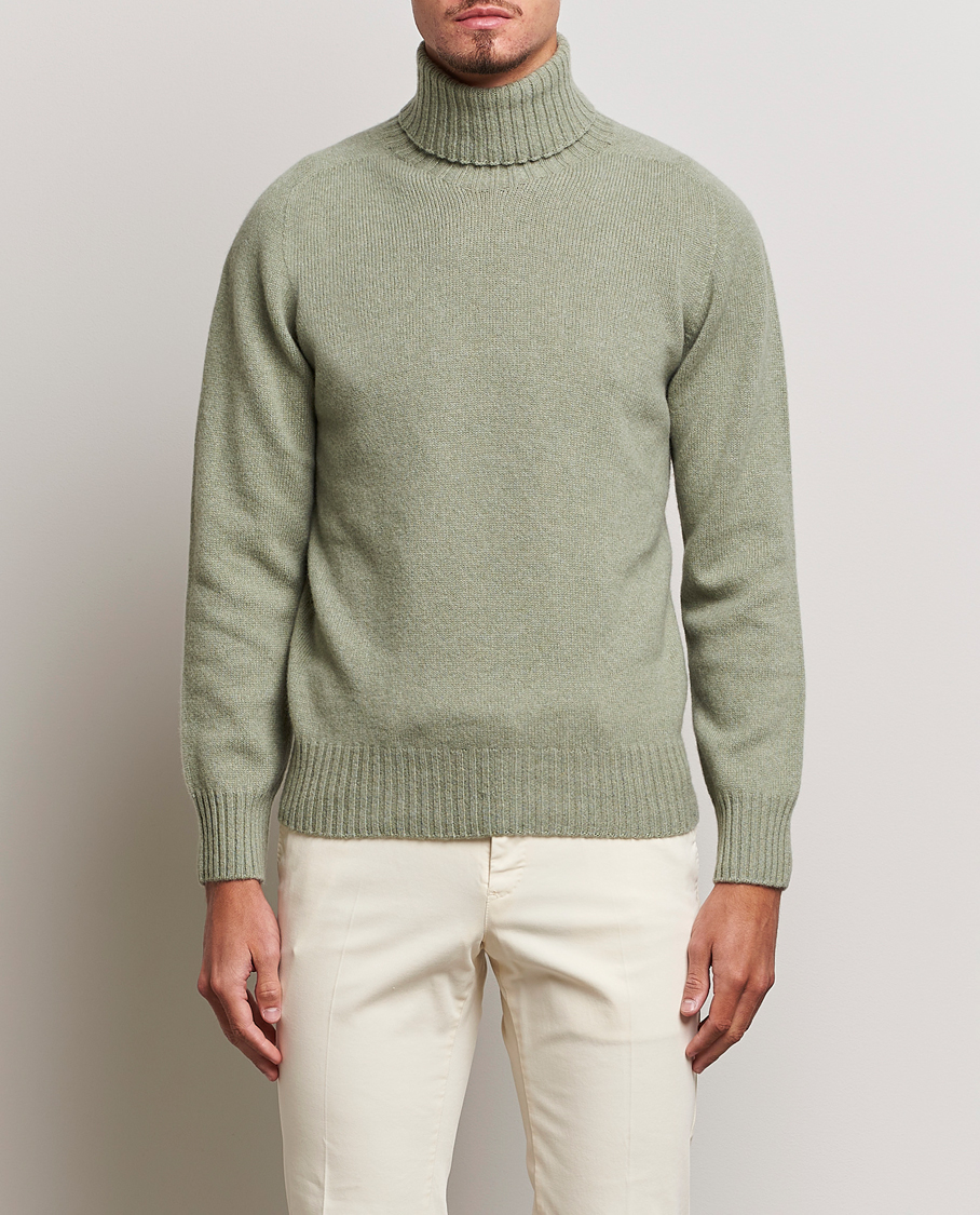 Herren | Pullover | Altea | Wool/Cashmere Crew Neck Rollneck Sage