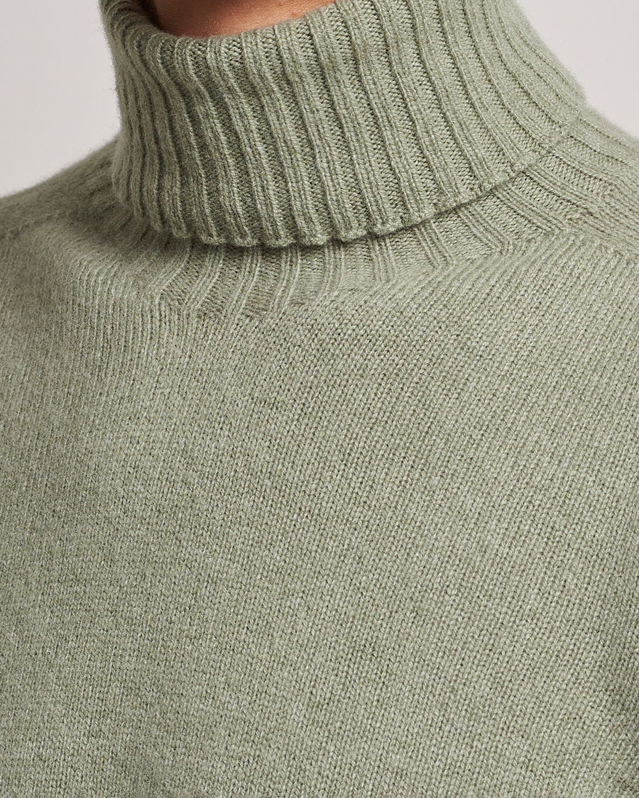 Herren | Pullover | Altea | Wool/Cashmere Crew Neck Rollneck Sage