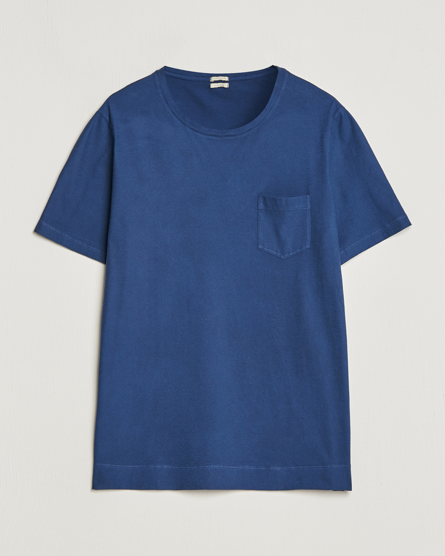 Herren | T-Shirts | Massimo Alba | Panarea Cotton Jersey T-Shirt Navy