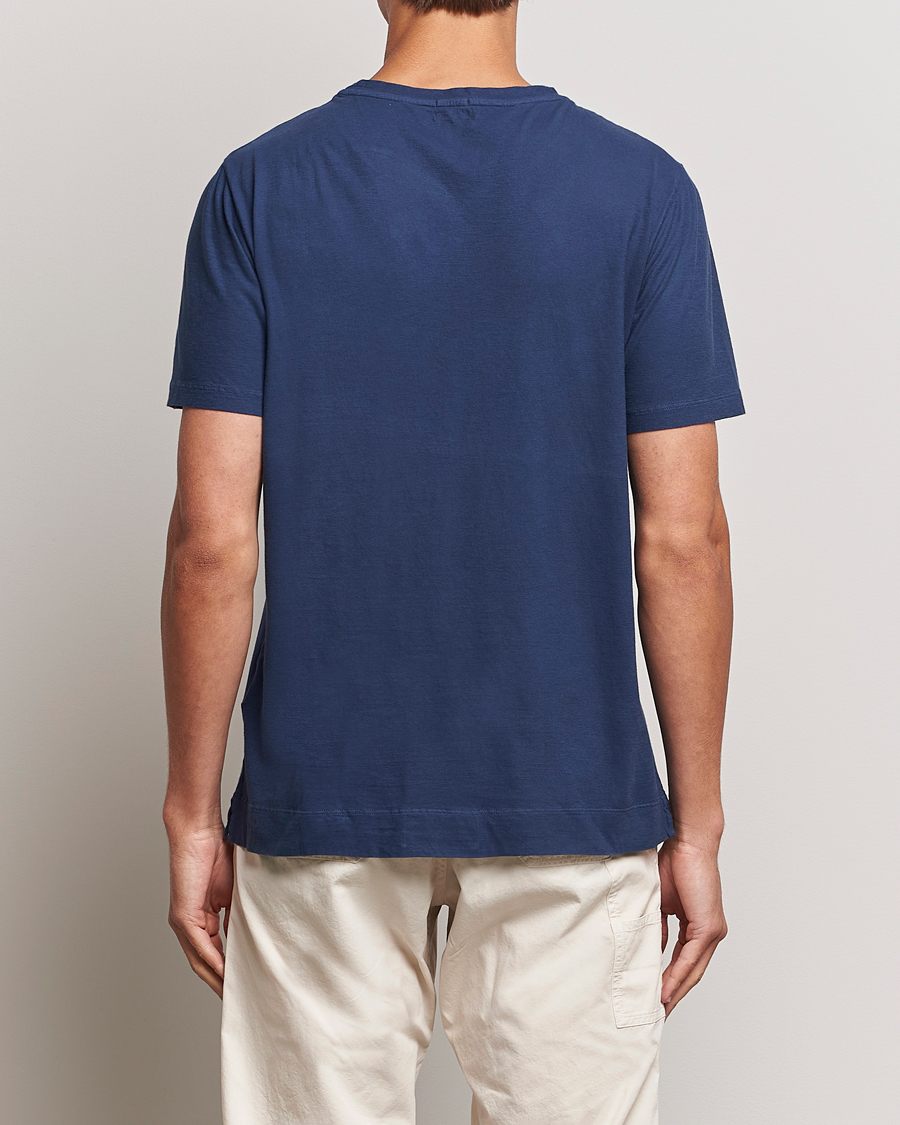 Herren | T-Shirts | Massimo Alba | Panarea Cotton Jersey T-Shirt Navy