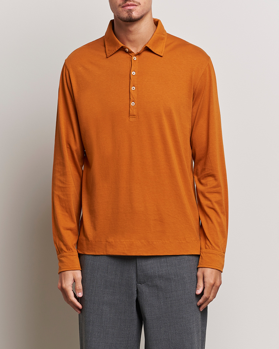 Herren | Pullover | Massimo Alba | Ischia Cotton/Cashmere Polo Brick